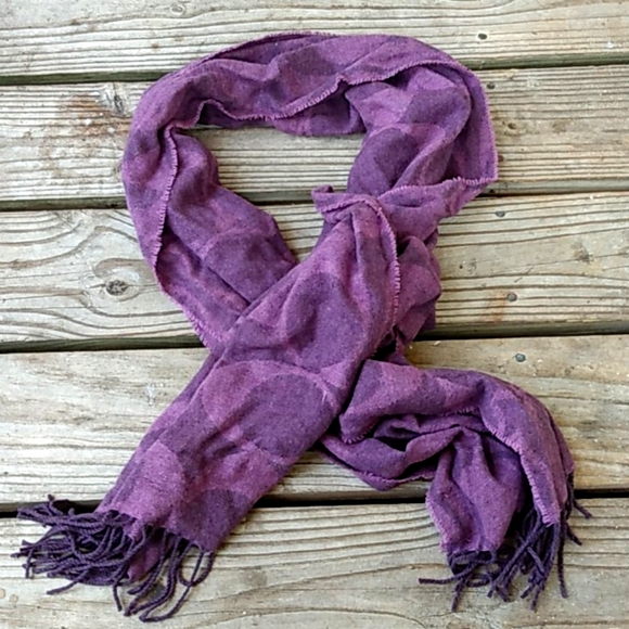 Coach purple winter scarf - Picture 2 of 6